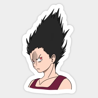 Angry Anime Boy Sticker